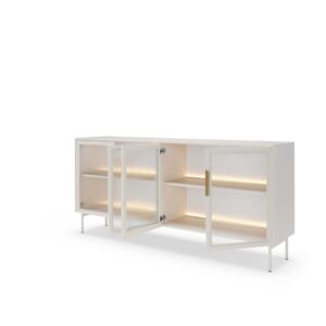 wohnli-moebel-suche-M26104444-1 Sideboard Beige 181 x 39 x 83 cm 39x83x181cm Spanplatte Beige Furnlux Möbel Esszimmermöbel Sideboards, Highboards & niedrige Anrichten
