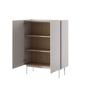 wohnli-moebel-suche-M26104450-1 Sideboard Beige 97 x 37 x 122 cm 37x122x97cm Spanplatte Beige Furnlux Möbel Esszimmermöbel Sideboards, Highboards & niedrige Anrichten
