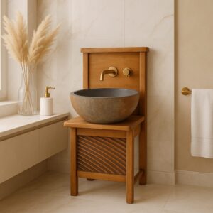 wohnli-moebel-suche-M26104767-1 Handwaschbecken Grau H17.5xB41xL41cm 41x18x41cm Naturstein Grau Differnz Möbel Badezimmermöbel Waschtische