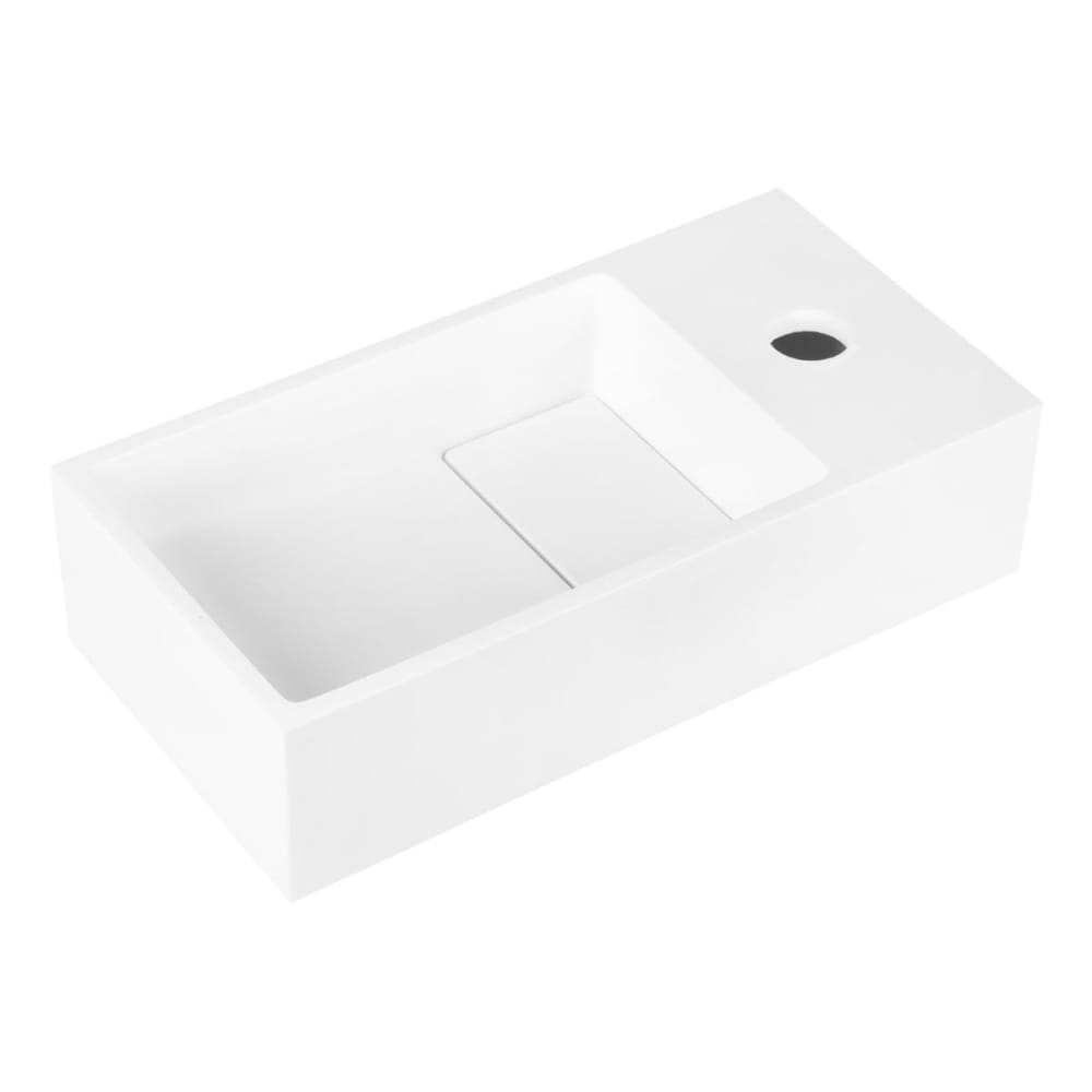 wohnli-moebel-suche-M26104786 Wohnli Möbelsuche - Aufsatzwaschbecken Solid Weiß Kunststoff H9xB18.5xL36cm