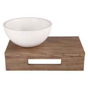 wohnli-moebel-suche-M26104800-1 Waschtischplatte Braun Holz H15xB28.5xL44cm 44x15x29cm Holz Braun Differnz Möbel Badezimmermöbel Badezimmerregale