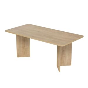 wohnli-moebel-suche-M26105049 Wohnli Möbelsuche - Esstisch mit rechteckiger Tischplatte L180 cm - Eichenoptik Dekor