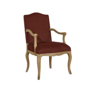 wohnli-moebel-suche-M26106600 Wohnli Möbelsuche - Klassischer Sessel aus Eichenholz und Polyester-Samt noisette