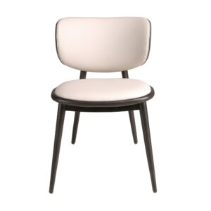 Stuhl aus Kunstleder 63x79x54cm PVC - Polyvinlychlorid Beige Angel Cerda Möbel Esszimmermöbel Stühle
