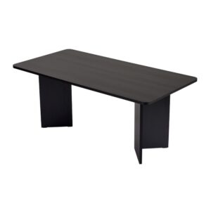 wohnli-moebel-suche-M26106733 Wohnli Möbelsuche - Esstisch mit rechteckiger Tischplatte L180 cm - Holzdekor Schwarz