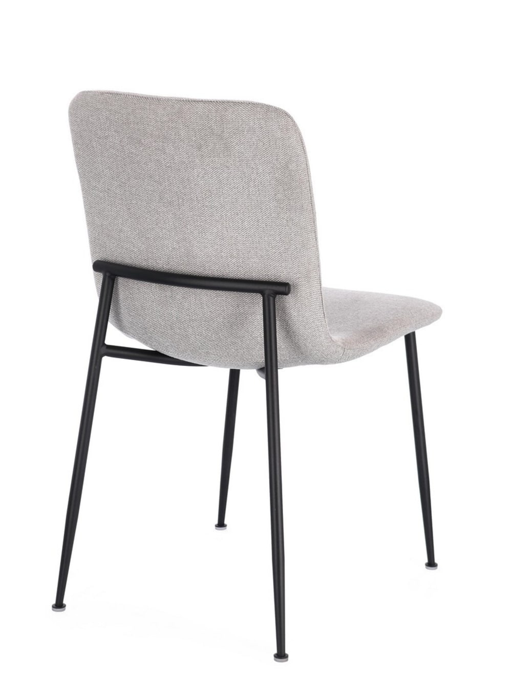 Set 2 Stühle Hellgrau 56x81x44cm Stahl Grau Bizzotto Möbel Esszimmermöbel Stühle