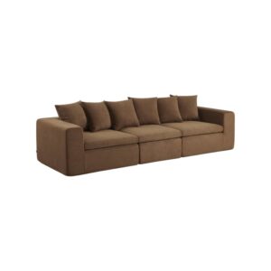 wohnli-moebel-suche-M26108110 Wohnli Möbelsuche - Modulares 4-Sitzer Sofa mit Chenille-Bezug braun