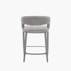 wohnli-moebel-suche-M26108114-1 2er-Set moderne Barhocker mit Stoffbezug taupe 56x86x56cm Stoff Taupe sweeek Möbel Esszimmermöbel Barhocker