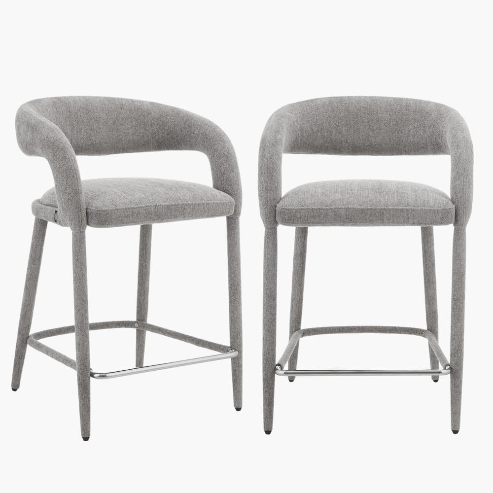 wohnli-moebel-suche-M26108114 Wohnli Möbelsuche - 2er-Set moderne Barhocker mit Stoffbezug taupe