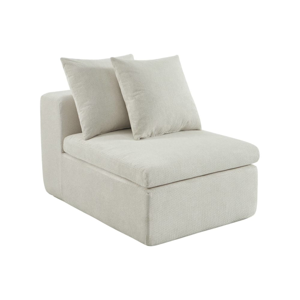 wohnli-moebel-suche-M26108228 Wohnli Möbelsuche - Modularer Sessel mit Chenille-Bezug weiß