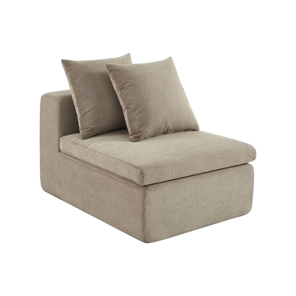 wohnli-moebel-suche-M26108262 Wohnli Möbelsuche - Modularer Sessel mit Chenille-Bezug dunkelbeige