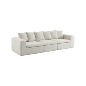 wohnli-moebel-suche-M26108436 Wohnli Möbelsuche - Modulares 4-Sitzer Sofa mit Chenille-Bezug weiß