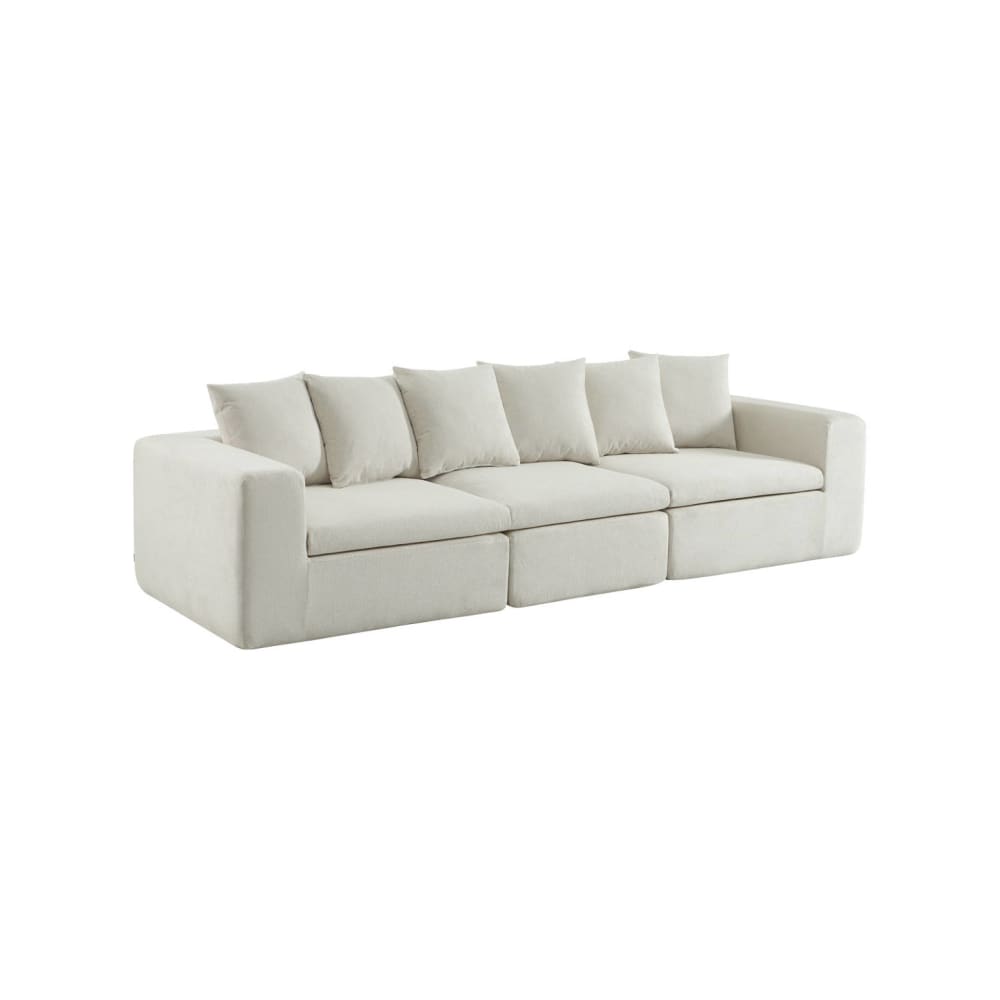 wohnli-moebel-suche-M26108436 Wohnli Möbelsuche - Modulares 4-Sitzer Sofa mit Chenille-Bezug weiß