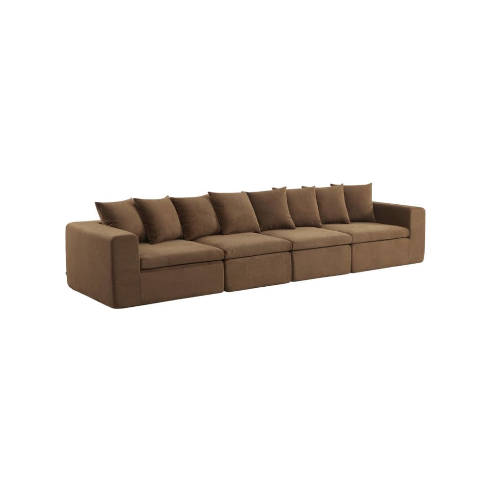 wohnli-moebel-suche-M26108440 Wohnli Möbelsuche - Modulares 5-Sitzer Sofa mit Chenille-Bezug braun