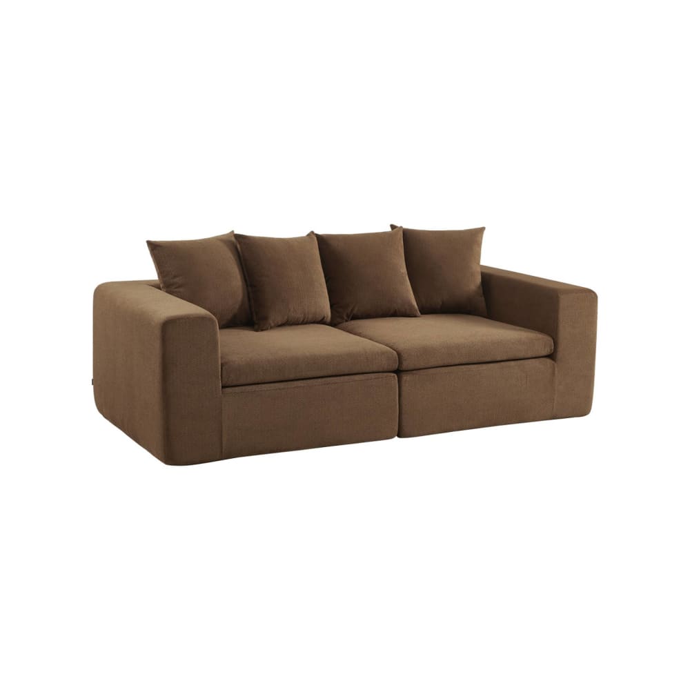 wohnli-moebel-suche-M26108445 Wohnli Möbelsuche - Modulares 3-Sitzer Sofa mit Chenille-Bezug braun