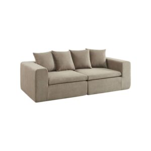 wohnli-moebel-suche-M26108471 Wohnli Möbelsuche - Modulares 3-Sitzer Sofa mit Chenille-Bezug dunkelbeige