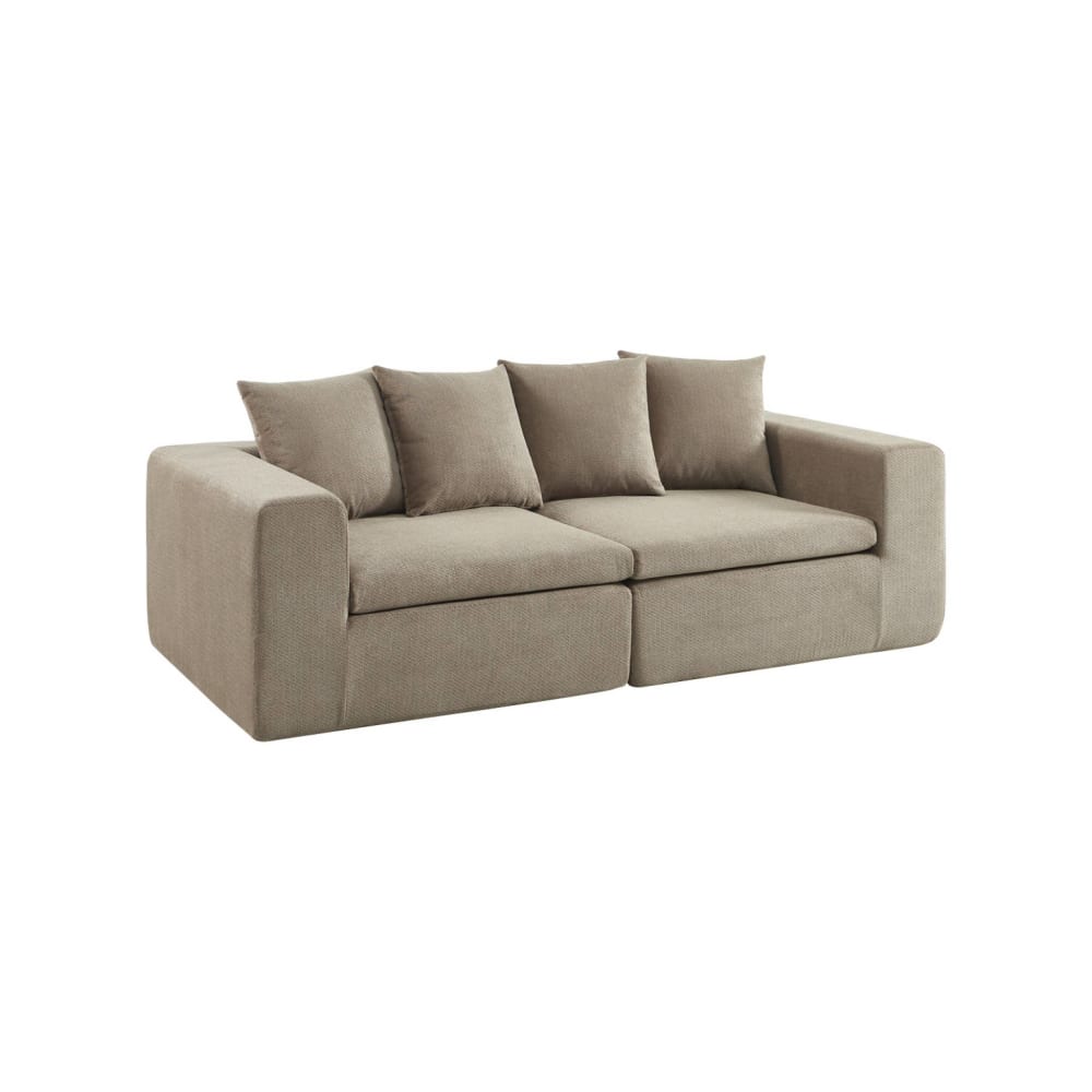 wohnli-moebel-suche-M26108471 Wohnli Möbelsuche - Modulares 3-Sitzer Sofa mit Chenille-Bezug dunkelbeige