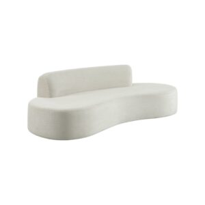 wohnli-moebel-suche-M26108503 Wohnli Möbelsuche - Organisches 3-Sitzer Sofa mit Chenille-Bezug weiß
