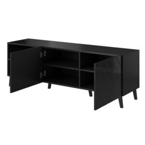 wohnli-moebel-suche-M26109867 Wohnli Möbelsuche - Glänzend schwarzes Designer-TV-Gerät 150 cm