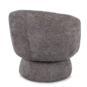 MIRA-Sessel aus grauem Stoff mit moderner Drehoptik 75x70x68cm Stoff Grau MSO Sofas und Sessel Sessel, Poufs und Fußbänke Sessel