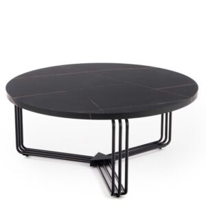 wohnli-moebel-suche-M26110407 Wohnli Möbelsuche - Runder Couchtisch mit Platte in schwarzer Marmoroptik
