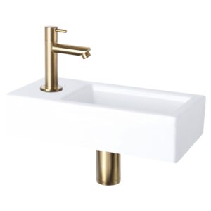 wohnli-moebel-suche-M26115084 Wohnli Möbelsuche - Waschbecken Gold Keramik H9xB37.5xL18.5cm
