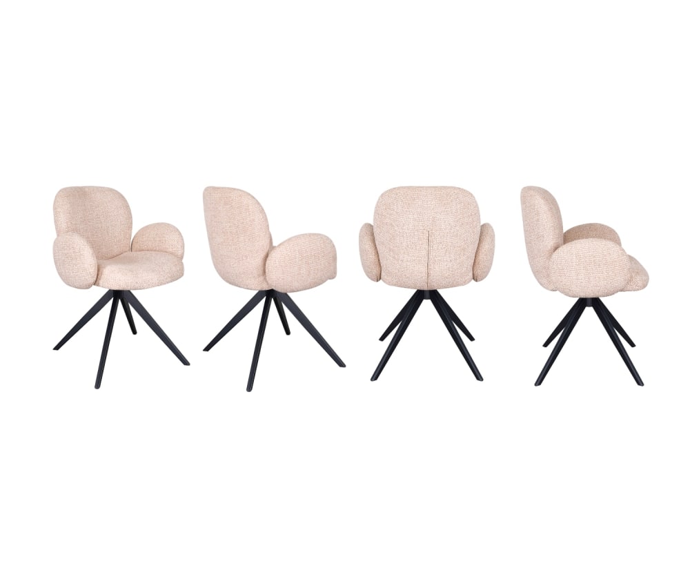 wohnli-moebel-suche-M26115507 Wohnli Möbelsuche - 4er-Set gepolsterte Sessel aus Chenille