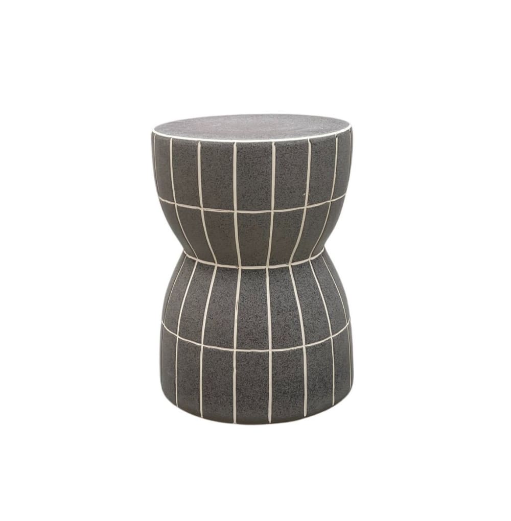 wohnli-moebel-suche-M26115510 Wohnli Möbelsuche - Hocker / Beistellhocker aus Keramik in Grau
