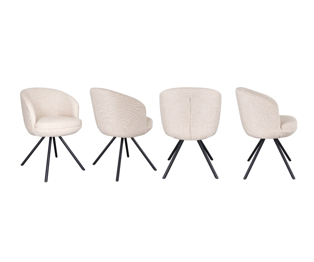 wohnli-moebel-suche-M26115516 Wohnli Möbelsuche - 4er-Set gepolsterte Sessel mit doppeltem Kissen in Beige