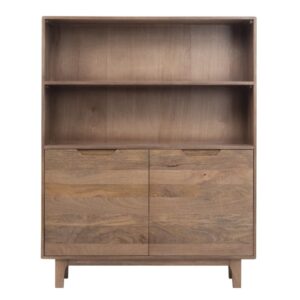 wohnli-moebel-suche-M26115524 Wohnli Möbelsuche - Hochsideboard aus naturbelassenem Mangoholz mit 2 Türen und Holzbeinen