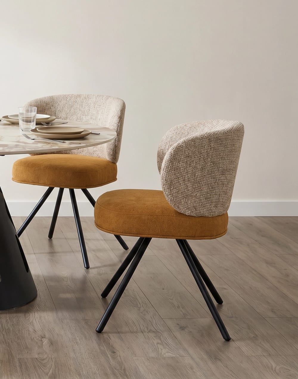 zweifarbig Antik/Braun