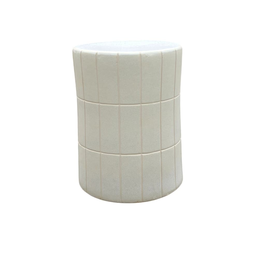 wohnli-moebel-suche-M26115541 Wohnli Möbelsuche - Hocker / Beistellhocker aus Keramik in gebrochenem Weiß