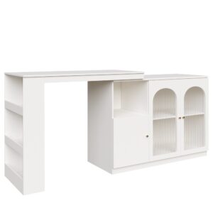 wohnli-moebel-suche-M26115557 Wohnli Möbelsuche - 360° drehbarer Bartisch mit Glastür und Stauraum