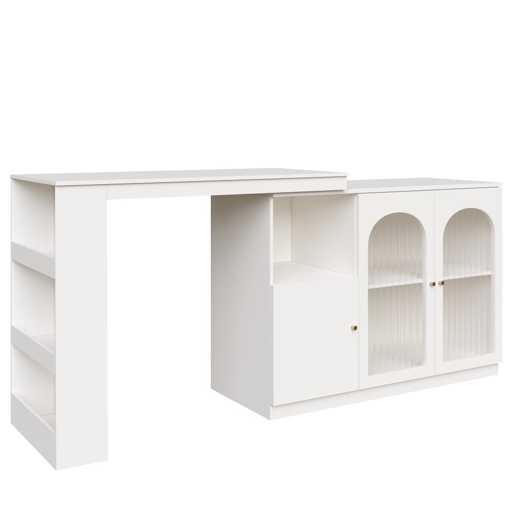 wohnli-moebel-suche-M26115557 Wohnli Möbelsuche - 360° drehbarer Bartisch mit Glastür und Stauraum
