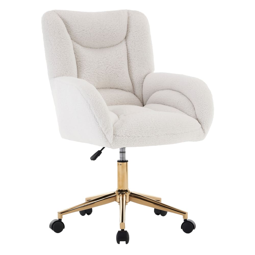 wohnli-moebel-suche-M26115609 Wohnli Möbelsuche - Ergonomischer Bürostuhl höhenverstellbar aus Teddy-Stoff