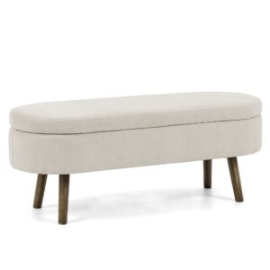 wohnli-moebel-suche-M26115628 Wohnli Möbelsuche - Sitzbank mit Truhe aus Chenille und Massivholzbeinen