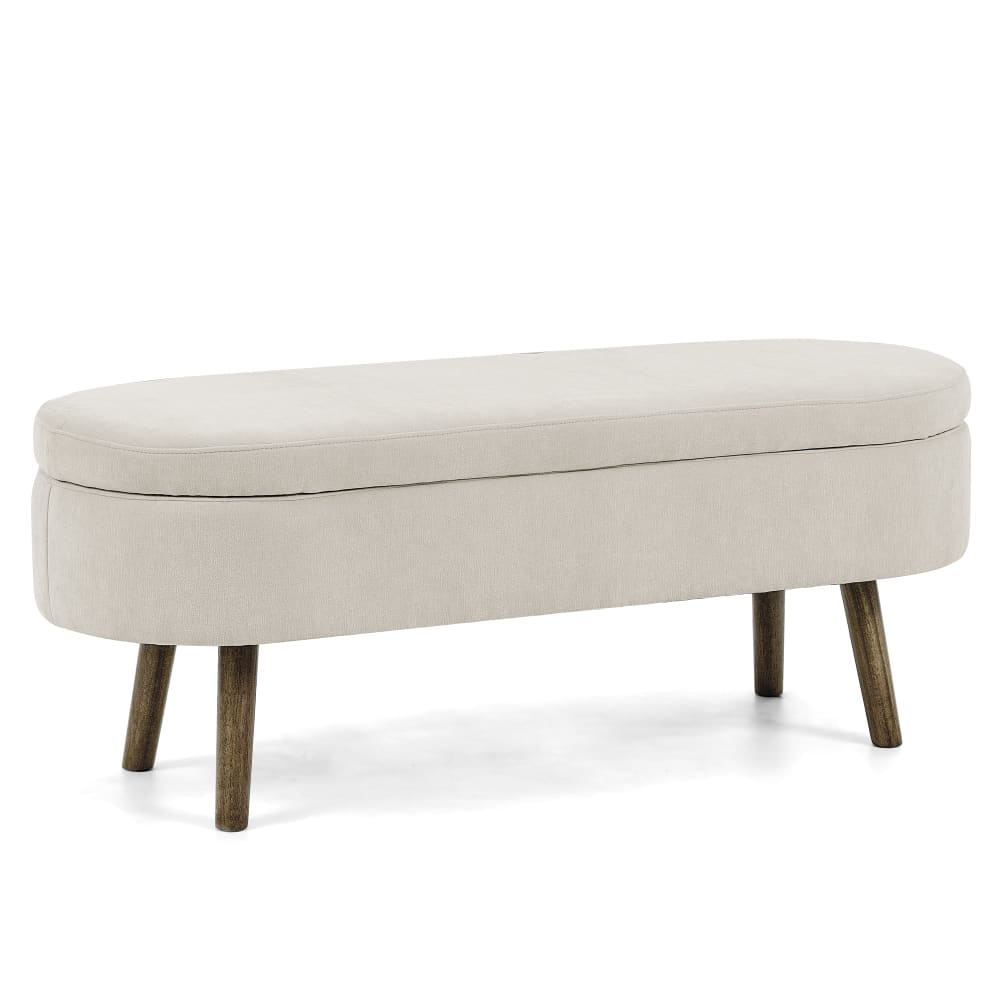 wohnli-moebel-suche-M26115628 Wohnli Möbelsuche - Sitzbank mit Truhe aus Chenille und Massivholzbeinen