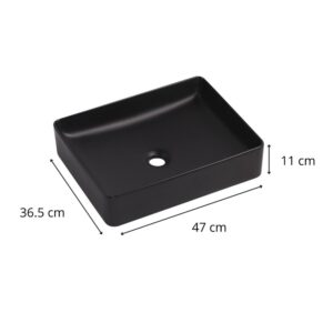 wohnli-moebel-suche-M26115820 Wohnli Möbelsuche - rechteckiges Aufsatzwaschbecken aus weißer Keramik 47x36cm