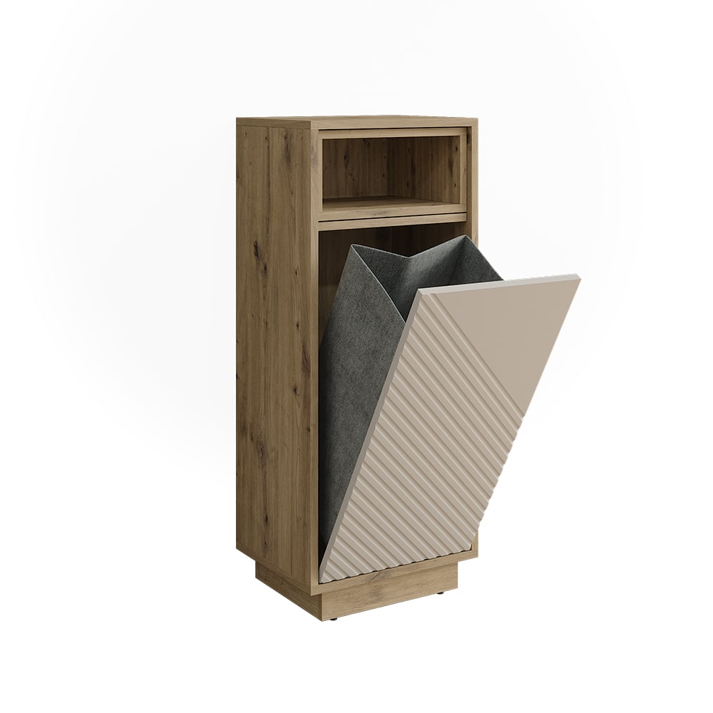 Wohnli Möbelsuche - Wäscheschrank Cashmere/Artisan-Eiche 38x93cm