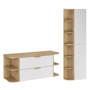 wohnli-moebel-suche-M26115856 Wohnli Möbelsuche - Doppelwaschtisch und Hängesäule 2 Schubladen