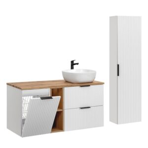 wohnli-moebel-suche-M26115920 Wohnli Möbelsuche - Waschtisch und Hängesäule 2 Schubladen