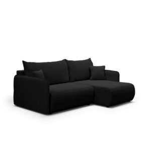 wohnli-moebel-suche-M26116086 Wohnli Möbelsuche - 3-Sitzer-Wende-Ecksofa mit Bettkasten Kiefernholz Schwarz