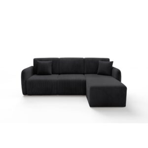 wohnli-moebel-suche-M26116122 Wohnli Möbelsuche - 3-Sitzer-Wende-Ecksofa mit Truhe Kiefernholz Schwarz