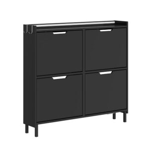 wohnli-moebel-suche-M26117558 Wohnli Möbelsuche - Schuhschrank klappbar Schwarz 100×19×93 cm