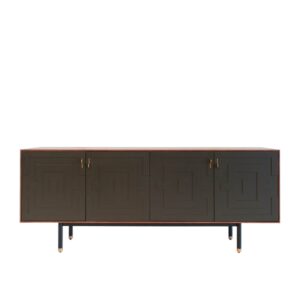 Wohnli Möbelsuche - Sideboard aus Walnussholz mit 4 Mustertüren