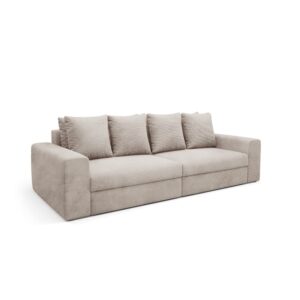 3-Sitzer-Sofa mit Bettkasten Kiefernholz Taupe 272x86x120cm Holz Taupe Petits meubles Sofas und Sessel Sofas 2-Sitzer-Sofas & 3-Sitzer-Sofas