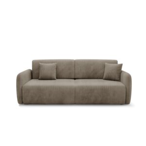 Wohnli Möbelsuche - 3-Sitzer-Sofa mit Bettkasten Kiefernholz Taupe