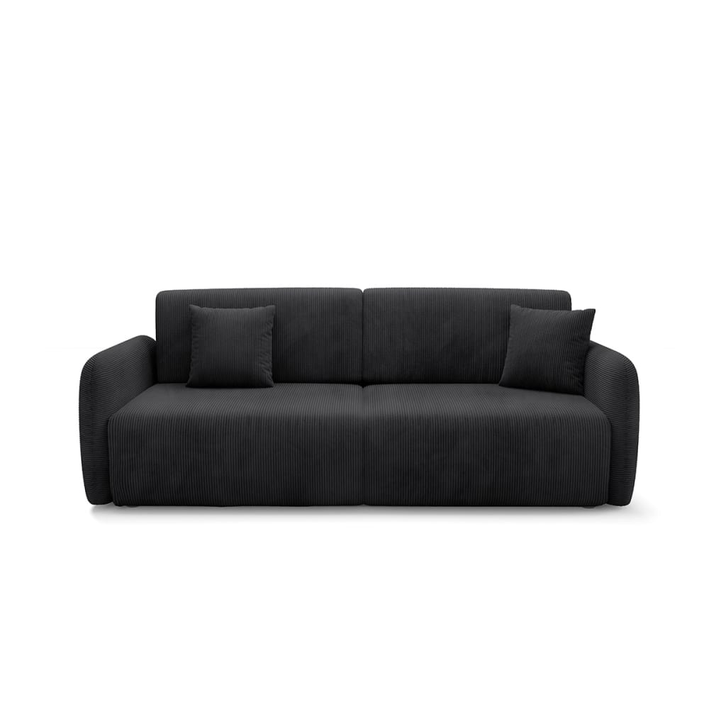 wohnli-moebel-suche-M26117663 Wohnli Möbelsuche - 3-Sitzer-Sofa mit Bettkasten Kiefernholz Schwarz