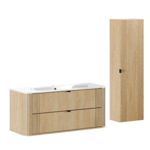 wohnli-moebel-suche-M26117888 Wohnli Möbelsuche - Set aus Einzelmöbel Melamin Helle Eiche