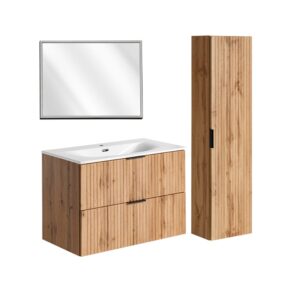 wohnli-moebel-suche-M26117913 Wohnli Möbelsuche - Set aus Einzelmöbel Einbauwaschbecken Melamin Holz
